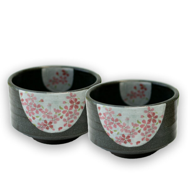 Dark Flowers Set with White Holder