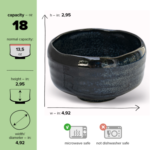 Indigo Glaze Matcha Bowl