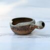 Brown Matcha Bowl With Spout Set