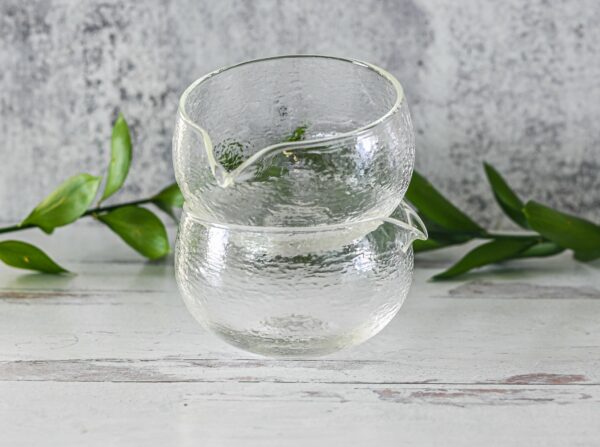 Textured Spouted Glass Bowl