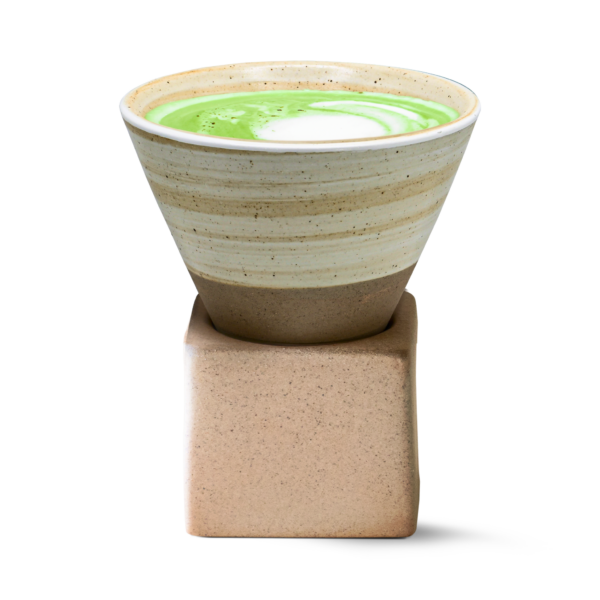 Brown Coffee Mug with Base - 6.8 oz/200ml