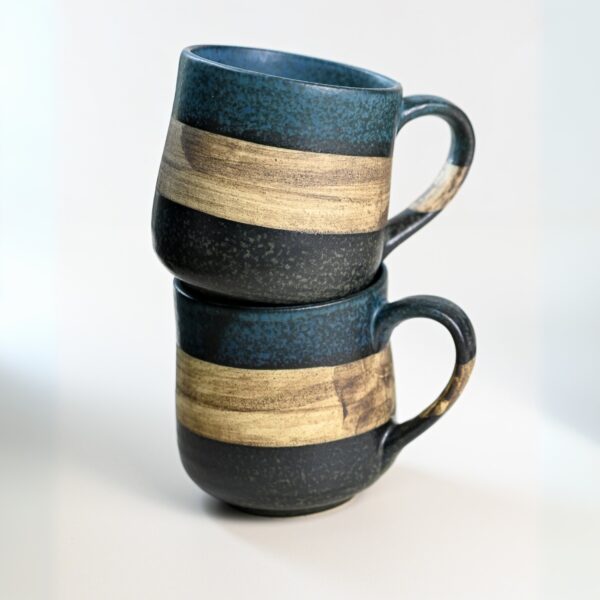 Handcrafted Mino Ware Ceramic Mug from Japan, 8 oz (240 ml)