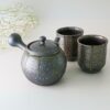 Japanese Kyusu Set - Teapot with Filters (230ml) and Two Cups