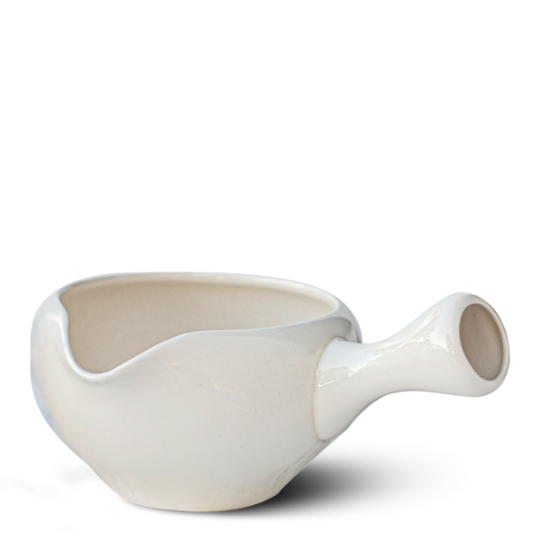 M1228 White Matcha Bowl with Spout