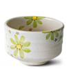 Green Flowers Matcha Bowl