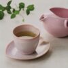 Pink LOVE Ceramic Tea Cup with Saucer