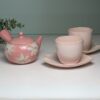 Pink LOVE Ceramic Tea Cup with Saucer