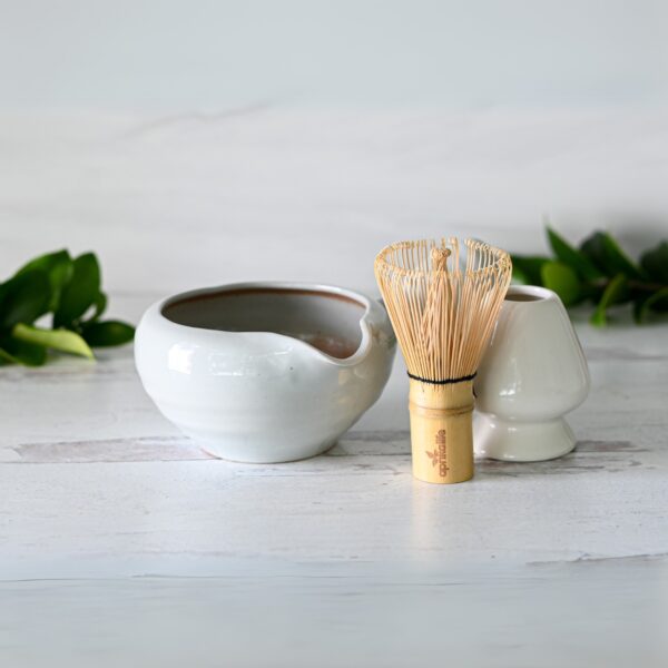 Spouted_Gray_Matcha_Bowl_with_Textured_Handle_6 Spouted Gray Matcha Bowl with Textured Handle