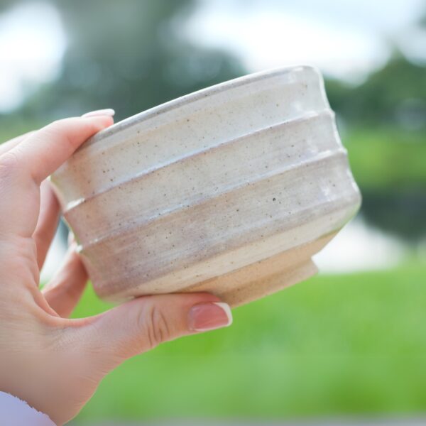 Beige Matcha Bowl