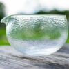 Textured Spouted Glass Bowl